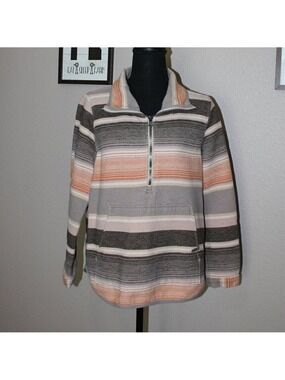 Woolrich 100% Cotton Baja Style Pullover Size Medium
